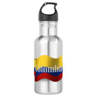 Colombia Waving Flag Waterfles