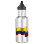 Colombia Waving Flag Waterfles (Links)