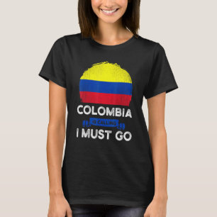 Colombia zegt dat ik de Colombiaanse vlag Heri moe T-shirt