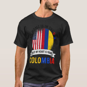 Colombiaans - Amerikaans patriothart komt uit Colo T-shirt