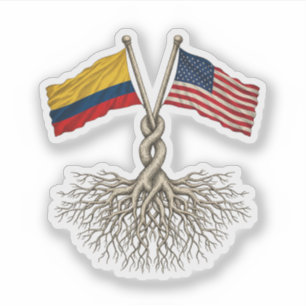 Colombiaans - Amerikaans Sticker
