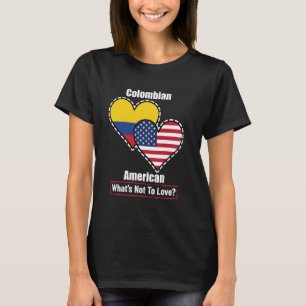 Colombiaans Amerikaanse Hartenvlaggen Wat is er ni T-shirt