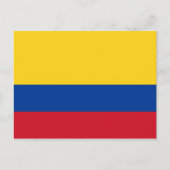 Colombiaans Briefkaart van de vlag (Voorkant)
