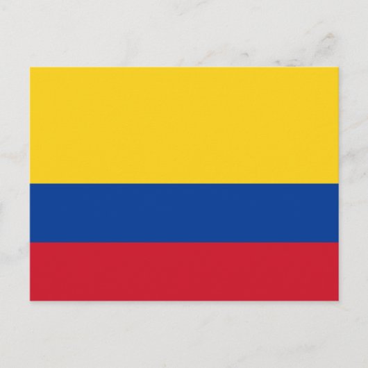 Colombiaans Briefkaart van de vlag (Voorkant)
