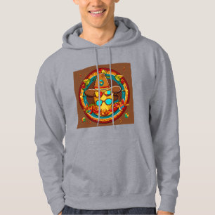 Colombiaans koffie-erfgoed: Kleurrijk cartoonontwe Hoodie