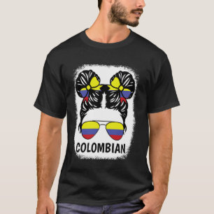 Colombiaans Meisje Hispanic Heritage Maand Colombi T-shirt