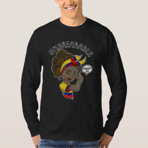 Colombiaans meisje onbreekbaar in Colombiaans erfg T-shirt