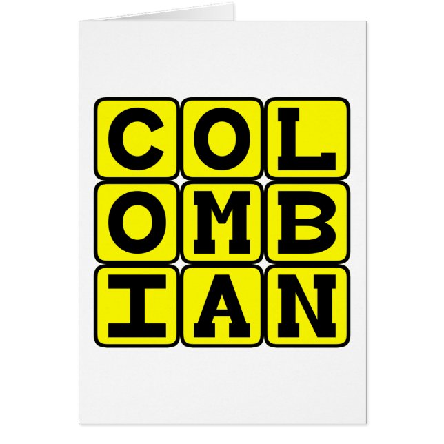 Colombiaans, nationaliteit (Voorkant)
