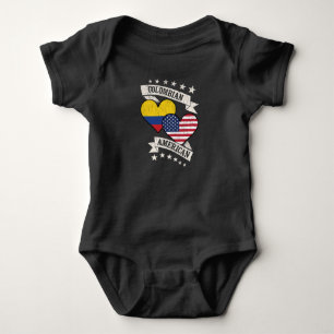 Colombiaanse Amerikaanse hartvlaggen Colombia Amer Romper