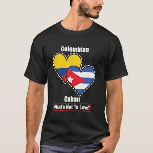 Colombiaanse Cubaanse Hart Vlaggen Wat Is Er Niet T-shirt