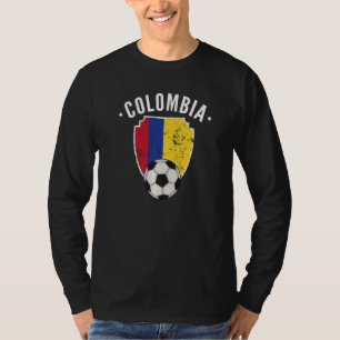 Colombiaanse Football Colombiaanse vlag T-shirt