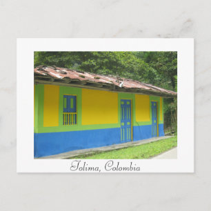 Colombiaanse geschilderde huis Post Kaart