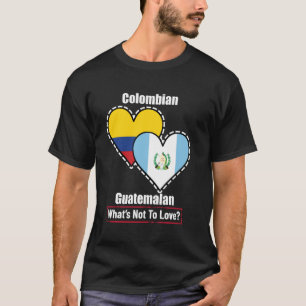 Colombiaanse Guatemalteekse Hart Vlaggen Wat Is Er T-shirt