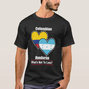 Colombiaanse Hondurese Hart Vlaggen Wat Is Er Niet T-shirt