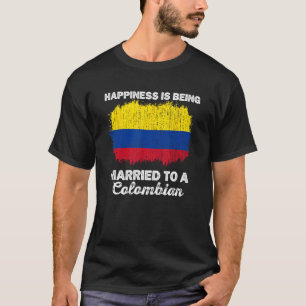 Colombiaanse huwelijksvlag Colombiaans erfgoed T-shirt