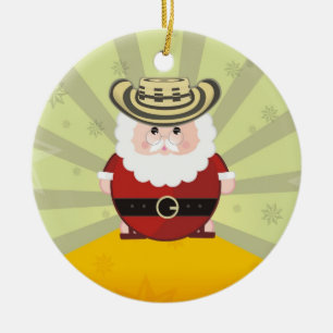 colombiaanse kerst keramisch ornament