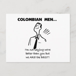 Colombiaanse Mannen zijn het beste Briefkaart