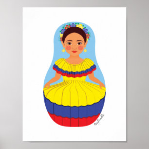 Colombiaanse Matroesjka Poster