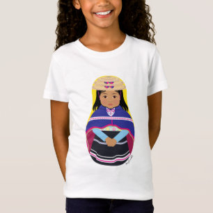 Colombiaanse, Misak of Guambiana Matryoshka Girls' T-shirt