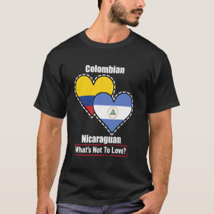 Colombiaanse Nicaraguaanse Hart Vlaggen Wat Is Er T-shirt