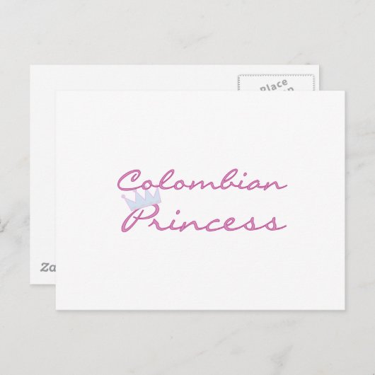 Colombiaanse prinses briefkaart (Voorkant / Achterkant)