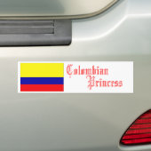 Colombiaanse prinses, Bumpersticker (Op auto)