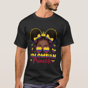 Colombiaanse Prinses Colombiaanse Vlag Afro Colomb T-shirt