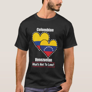 Colombiaanse Venezolaanse Hart Vlaggen Wat Is Er N T-shirt