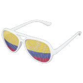 Colombiaanse vlag aviator zonnebril (Gekanteld)