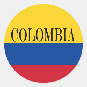 Colombiaanse vlag - Bandera De Colombia Ronde Sticker