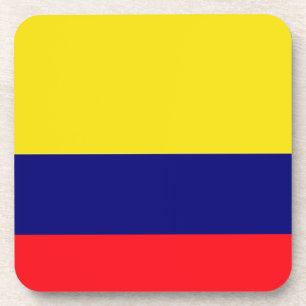 Colombiaanse vlag bier onderzetter