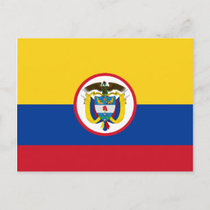 Colombiaanse vlag briefkaart