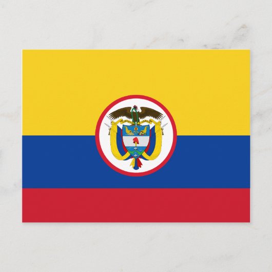 Colombiaanse vlag briefkaart (Voorkant)