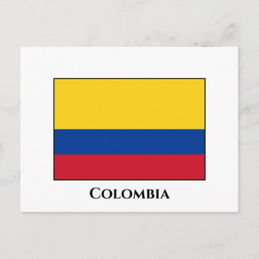 Colombiaanse vlag briefkaart (Voorkant)