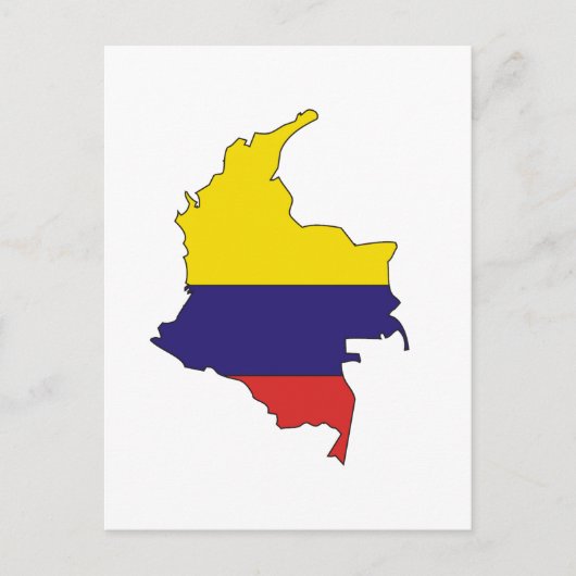 Colombiaanse vlag briefkaart (Voorkant)