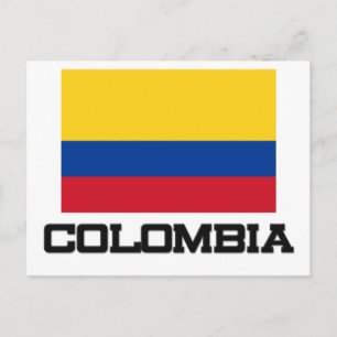 Colombiaanse vlag briefkaart