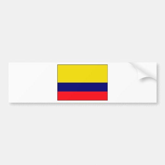 Colombiaanse vlag bumpersticker (Voorkant)