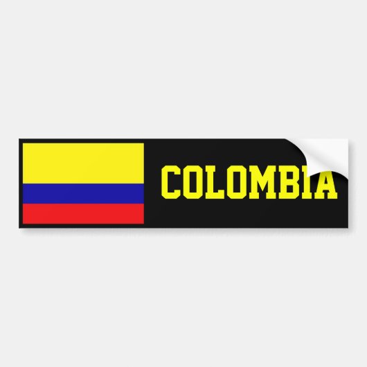 Colombiaanse vlag bumpersticker (Voorkant)