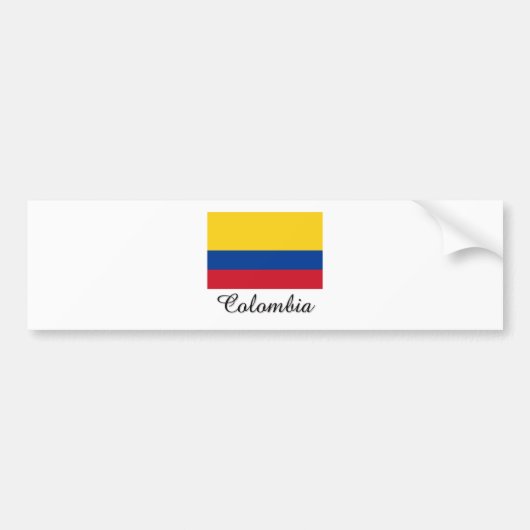 Colombiaanse vlag bumpersticker (Voorkant)