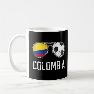 Colombiaanse vlag en Colombiaanse Football van Col Koffiemok