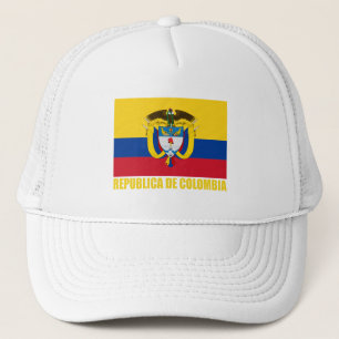Colombiaanse vlag en wapenstilstand trucker pet