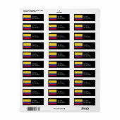 Colombiaanse vlag etiket (Full Sheet)