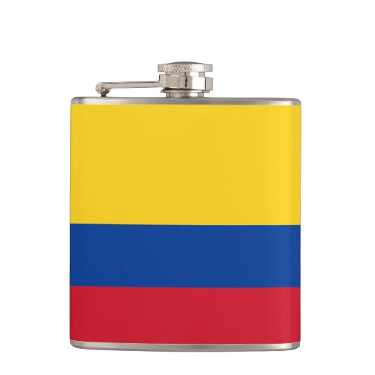 Colombiaanse vlag Flask Heupfles (Voorkant)