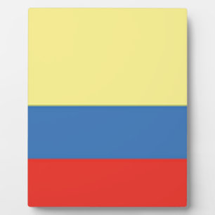 Colombiaanse vlag fotoplaat