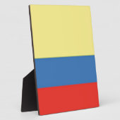 Colombiaanse vlag fotoplaat (Zijkant)
