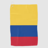Colombiaanse vlag golfhanddoek (Voorkant)