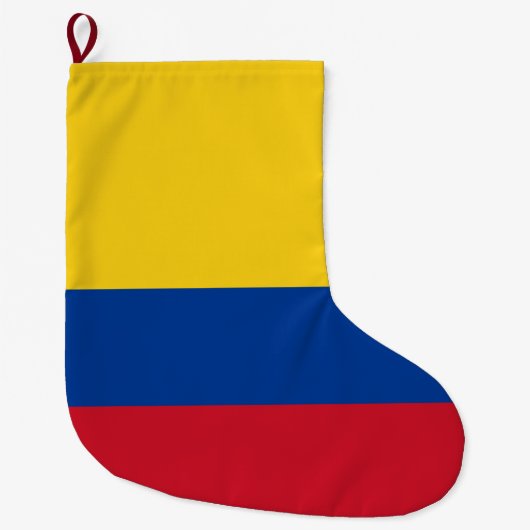 Colombiaanse vlag grote kerstsok (Voorkant)