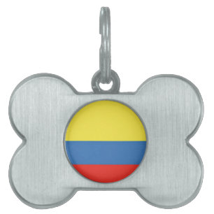 Colombiaanse vlag huisdieren naamplaatje