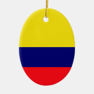 Colombiaanse vlag keramisch ornament