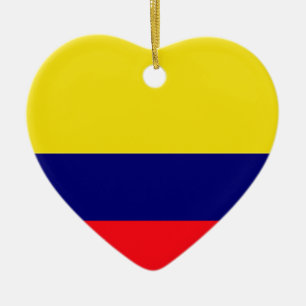 Colombiaanse vlag keramisch ornament